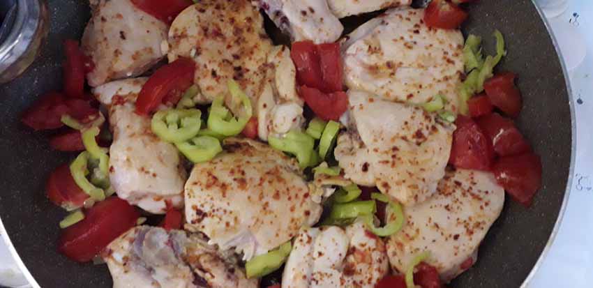 خوراک مرغ خوشمزه